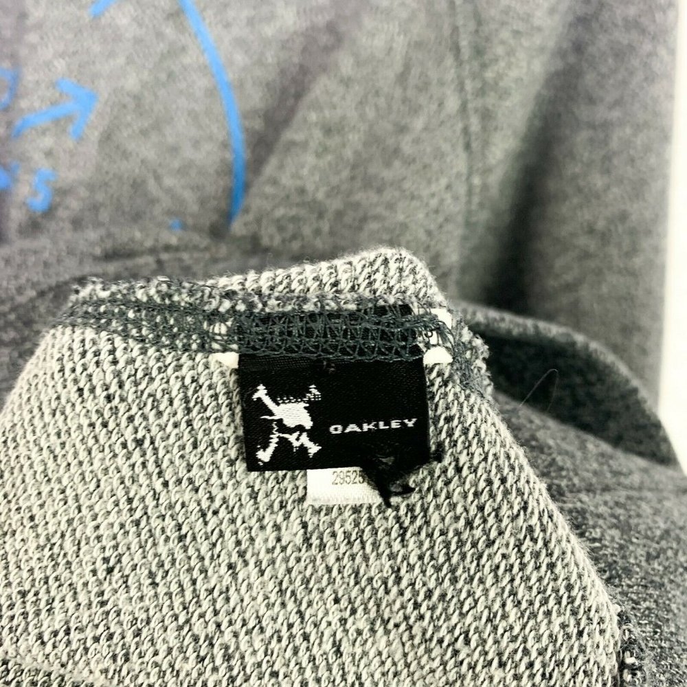 Oakley XL Gray Graphic Wide Scoop Neck Sweater - Picture 6 of 7
